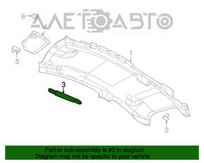 Ceiling handle left Fiat 500 12-19