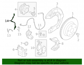 Rear left ABS sensor BMW 2 G42 22-26