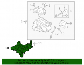 Inverter bracket Kia Niro 17-22 HEV, PHEV