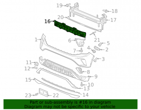 VW Atlas 21-23 Front Bumper Absorber