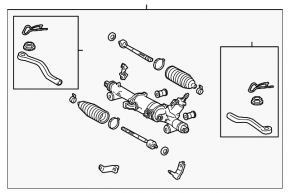 Lexus GS300 GS350 GS430 06-07 AWD steering rack
