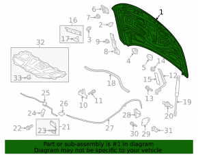 Bare hood Audi A6 C7 12-18