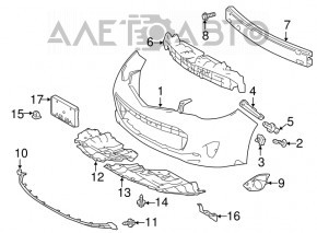 Engine guard right Toyota Avalon 13-15 prerest TYC