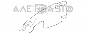 TV cover left Toyota Highlander 14-19