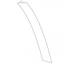 Rear right rear wing arch trim Subaru Outback 20-22 on bumper