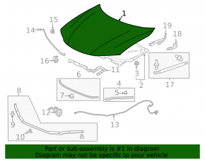 Bare hood Honda Accord 13-17 2.4 2d