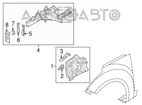 Quarter front left Hyundai Veloster 12-13