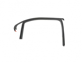 Upper rear right door molding with seal Fiat 500X 16-22 black