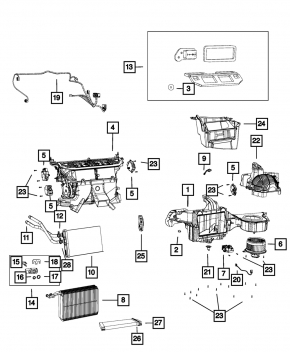 Dodge Challenger 14-23 Evaporator Type 2