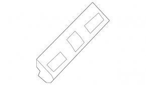 Windshield molding mounting clip for Toyota Prius 50 16-22
