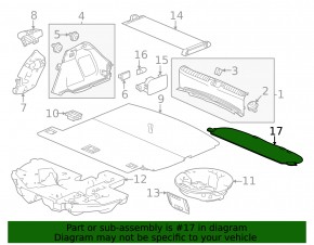 Honda Civic XI FE/FL 22-26 5d Black Trunk Floor