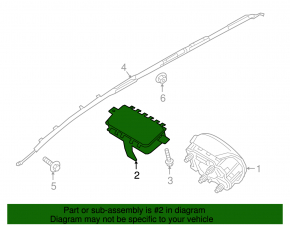Airbag passenger in the dashboard Kia Sorento 16-20