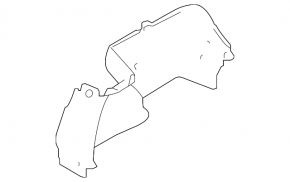 Right arch trim Nissan Altima 19-24