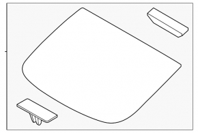 Kia K5 21-24 rear window with antenna