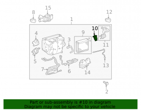 Toyota Prius 2009 A/C Heater Valve