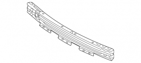 Nissan Versa 2020-23 Front Bumper Reinforcement