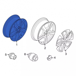 Wheel disk R18 Ford Mustang Mach-E 21-23 type 2