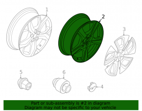 Wheel disk R18 Ford Mustang Mach-E 21-23 type 2