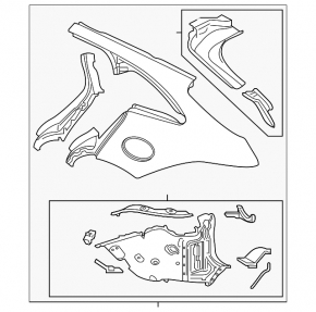 Quarter wing rear right Jaguar F-Pace X761 17-