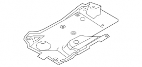 Underbody protection rear left Mazda CX-9 16-23