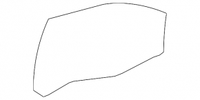 Front left door glass Chevrolet Cruze 16-