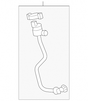 Fuel tank ventilation valve BMW X5 F15 14-18 4.4T with tube, left