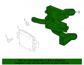 Blind Spot Sensor Mount Left VW Jetta 19-21