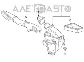 Air intake Mercedes CLA 250 14-19 BAPMIC