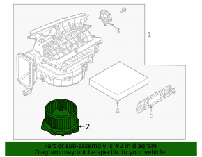 Motor heater fan Nissan Rogue 21-23