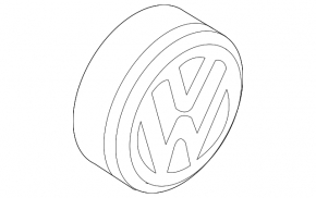 Center cap for VW Taos 22-25 wheel