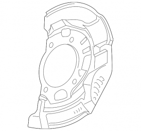 Front right brake disc cover for Toyota Prius C 12-19