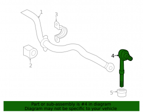 Rear left stabilizer link Lexus NX 15-21