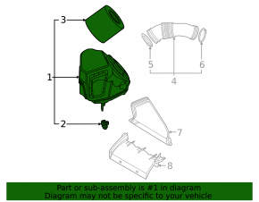 Air filter housing for Audi S6 19-25 2.9