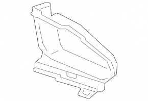 Front bumper air duct trim, right, BMW 3 G20 23-25