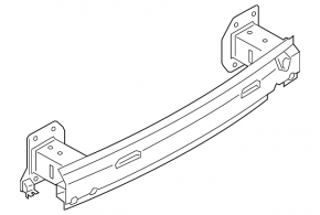 Rear bumper reinforcement BMW X5 G05 19-23 aluminum