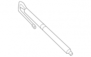 Left tailgate shock absorber for BMW 4 Series F36 17-20 Gran Coupe