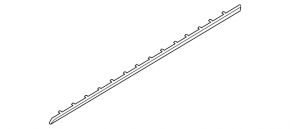 Door molding front left lower BMW 7 G11 G12 16-22 chrome, scratches