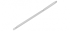 Molding door-glass center rear left BMW 3 E91 07-12 chrome