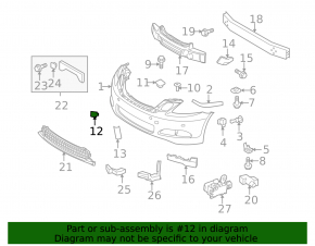 Lexus GS350 GS450h 08-11 Front Bumper Tow Hook Cap