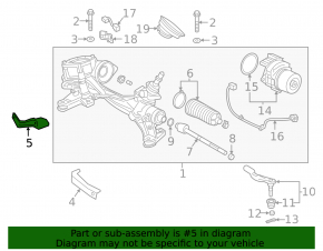 Steering rack bracket left Honda CRV 20-22 hybrid