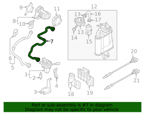 Crankcase ventilation pipe for Audi A3 8V 15-20 to filter