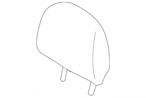 Subaru Impreza 4D 17-23 GK Rear Left Headrest, Black Cloth
