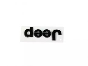 Emblem hood inscription Jeep Compass 17-23 black