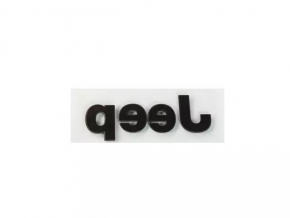 Emblem hood inscription Jeep Compass 17-23 black