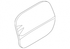 Fuel filler flap cover Hyundai Santa FE 19-23 KOR