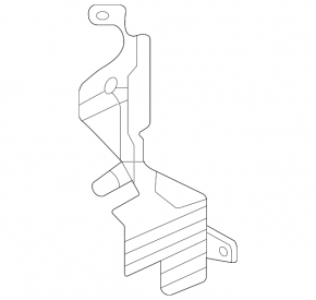 Left radiator deflector for Acura TLX 20-25 Base, SH-AWD, A-Spec