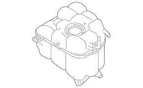 Expansion tank cooling Porsche Cayenne 958 11-17
