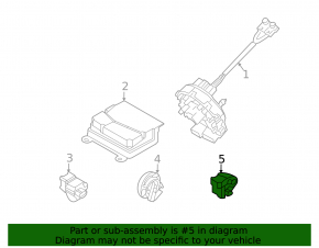 Left center pillar airbag sensor for Hyundai Tucson 22-24