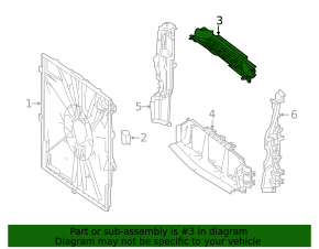 Upper radiator deflector Mercedes Metris W447 16-23