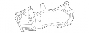 Lower metal intake manifold, left, Mercedes GLS 17-17 3.0d